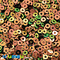 Паєтки Індія круглі плоскі, 2,5 мм, Коричнево-зелені АВ, 5 г (PAI-037586)