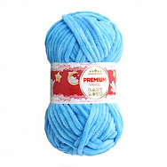 Пряжа Premium Yarn Baby Love 50 г, 60 м, Голубая 326, 1 моток (YAR-052324)