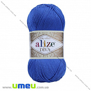 Пряжа Alize Diva 100 г, 350 м, Синяя 132, 1 моток (YAR-025154)