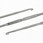 Крючок для вязания стальной CORN двусторонний 3,0 мм и 4,0 мм, 1 шт (YAR-051948)