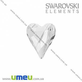 Бусина Swarovski 5743 Wild Hearts, Crystal, 12 мм, Сердце, 1 шт (BUS-009892)