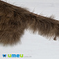 Перья индейки пушистые на ленте, 6-8 см, Коричневые, 10 см (PER-038962)