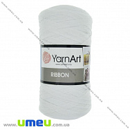 Пряжа YarnArt Ribbon 250 г, 125 м, Біла 751, 1 моток (YAR-029675)