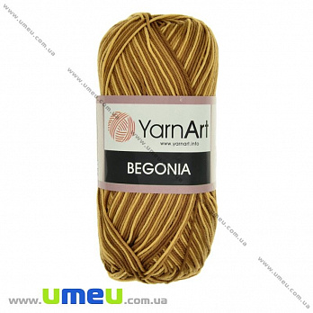 Пряжа YarnArt Begonia Melange 50 г, 169 м, Коричневая 0012, 1 моток (YAR-025089)