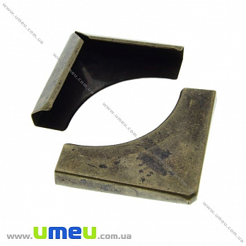 Уголок для блокнота, Античная бронза, 32х32х8 мм, 1 шт (OSN-030558)