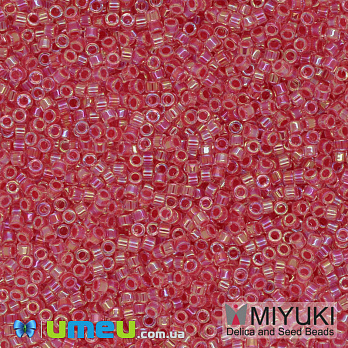 Бисер японский Miyuki Delica 11/0 DB075, Красно-розовый, 3 г (BIS-040581)