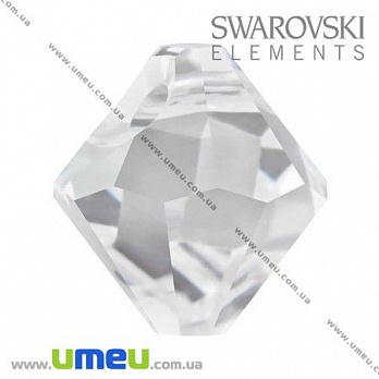 Подвеска Swarovski 6328 Crystal, 8х8 мм, Биконус, 1 шт (POD-005666)
