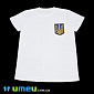 Жіноча футболка з принтом під вишивку Ф109, Розмір M, Біла, 1 шт (UPK-044552)