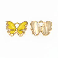Підвіска метал. Метелик жовтий, Золото, 13х10х3 мм, 1 шт (POD-054735)