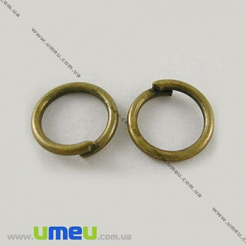 Колечки, Античная бронза, 4 мм, толщина 0,7 мм, 50 шт (PIN-021918)