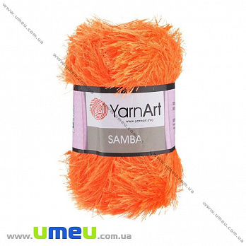 Пряжа YarnArt Samba 100 г, 150 м, Оранжевая 07, 1 моток (YAR-025491)