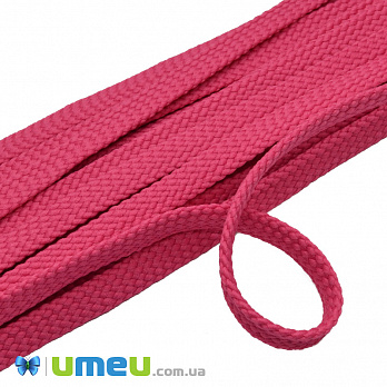 Полиэстеровый шнур плоский 7 мм, Розовый, 1 м (LEN-039367)