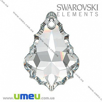Подвеска Swarovski 6091 Crystal, 38х26 мм, Капля, 1 шт (POD-005623)