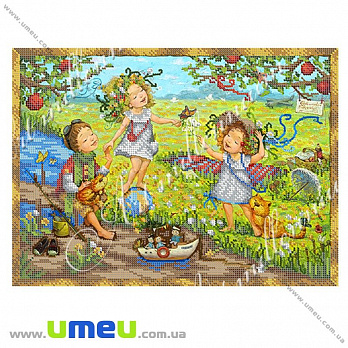 Схема для выш. бисером Art millennium, Одуванчико-мотыльковый рай, 36х27 см, 1 шт (SXM-027932)