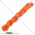 Нейлоновый шнур, 1 мм, Оранжевый яркий, 1 моток (LEN-021925)
