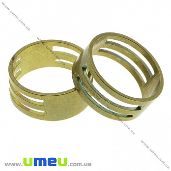 Кольцо для разгибания соединительных колечек, 19х9 мм, Золото, 1 шт (INS-014198)