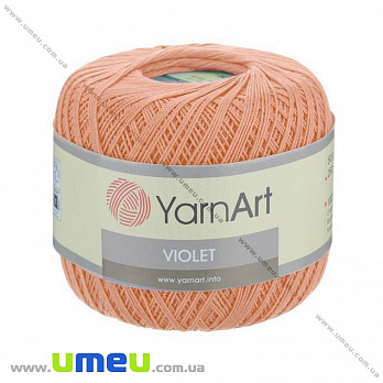 Пряжа YarnArt Violet 50 г, 282 м, Персиковая 6322, 1 моток (YAR-022958)