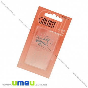 Набор бисерных иголок №10-13 Galant, 5 шт, 1 набор (UPK-030083)