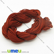 Нейлоновий шнур (для браслетів Шамбала), 1,5 мм, Коричневий, 1 м (LEN-003396)
