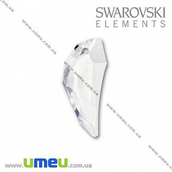 Подвеска Swarovski 6150 Crystal, 30х13 мм, Крыло Пегаса, 1 шт (POD-005656)