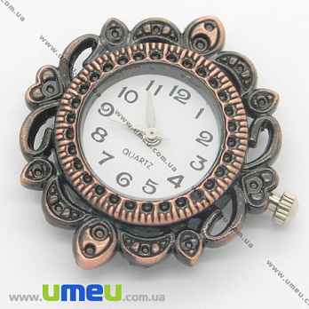 Часы для браслетов ажурные, Медь, 32х29 мм, 1 шт (CLC-006098)
