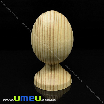 Деревянное яйцо на подставке, 90х50 мм, Смерека, 1 шт (DEC-001884)