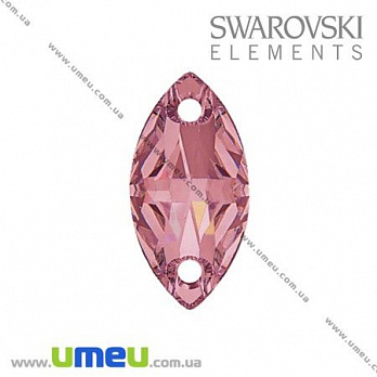 Пришивной элемент Swarovski 3223 Antique Pink, 12х6 мм, 1 шт (KAB-005526)