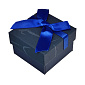 Подарункова коробочка Квадратна під кільце, 5х5х3,5 см, Синя, 1 шт. (UPK-053770)