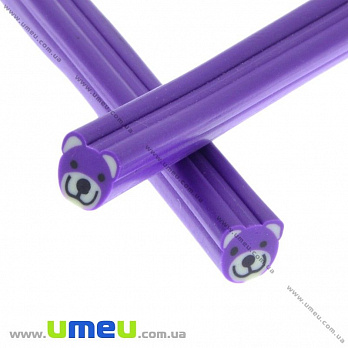 Палочка FIMO Мишка фиолетовый, 50 мм, 1 шт (DIF-015536)