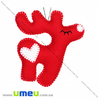 Набор из фетра для создания игрушки, Красный оленёнок ФН-08, 14х11 см, 1 набор (FLT-034828)