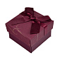 Подарочная коробочка Квадратная под кольцо, 5х5х3,5 см, Бордовая, 1 шт (UPK-053768)