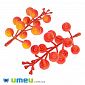 Ветка с ягодами, 11х5 см, Оранжевая, 1 шт (DIF-045738)