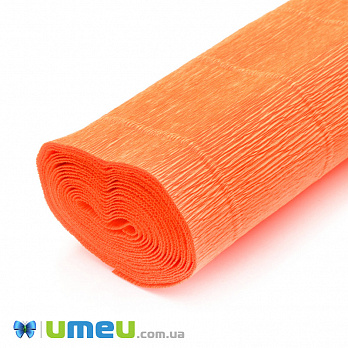 Гофрированная бумага Италия, Оранжевая (морковная) 20Е2, 180 г, 50х50 см (DIF-043247)