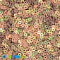 Паєтки Індія круглі плоскі, 2,5 мм, Коричнево-зелені АВ, 5 г (PAI-053121)