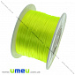 Атласний нейлоновий шнур, 1 мм, Яскраво-зелений, 1 м (LEN-012266)