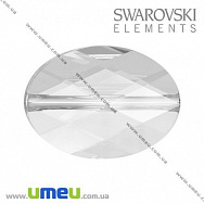 Бусина Swarovski 5050 Crystal, 14х10х5 мм, Граненная овальная, 1 шт (BUS-005369)