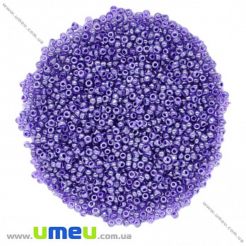 Бисер китайский мелкий, 12/0, Фиолетовый глазурированый, 2 мм, 25 г (BIS-015684)