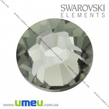 Стразы Swarovski 2058 Black Diamond, Плоские, SS10 (2,8 мм), 1 шт (STR-009811)