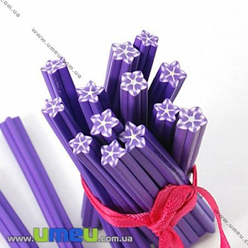 Палочка FIMO Цветок фиолетовый, 50 мм, 1 шт (DIF-003562)