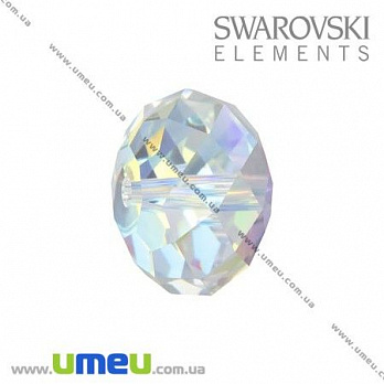 Бусина Swarovski 5040 Crystal AB, 8х6 мм, Рондель, 1 шт (BUS-003261)