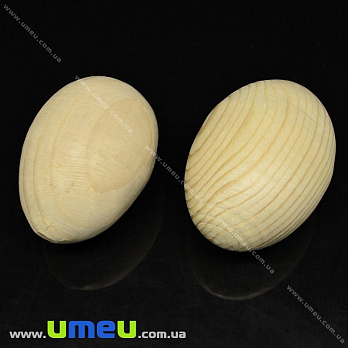 Деревянное яйцо, 65х45 мм, Смерека, 1 шт (DEC-001758)