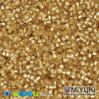 Бисер японский Miyuki Delica Cut 11/0 DBC0042, Золотистый, 3 г (BIS-040097)