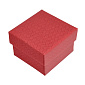 Подарочная коробочка Квадратная под кольцо, 5х5х3,5 см, Красная, 1 шт (UPK-053779)