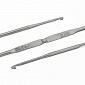 Крючок для вязания стальной CORN двусторонний 1,0 мм и 2,0 мм, 1 шт (YAR-051951)