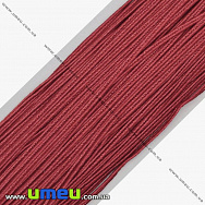 Сутажний шнур, 3 мм, Червоно-малиновий, 1 м (LEN-010983)