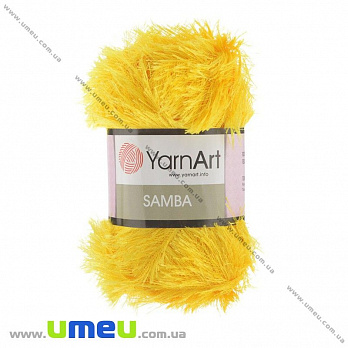 Пряжа YarnArt Samba 100 г, 150 м, Желтая 5500, 1 моток (YAR-025489)