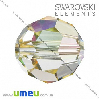 Бусина Swarovski 5000 Luminous Green, 10 мм, Граненая круглая, 1 шт (BUS-003206)