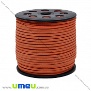 Замшевый шнур, 3 мм, Оранжевый, 1 м (LEN-033654)