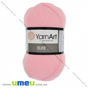 Пряжа YarnArt Elite 100 г, 300 м, Розовая светлая 201, 1 моток (YAR-023275)