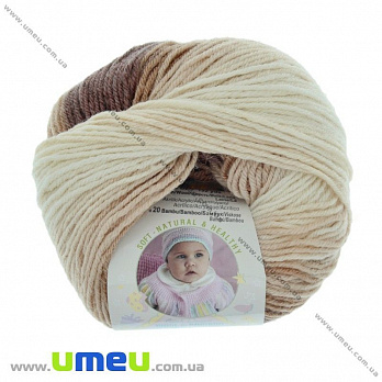 Пряжа Alize Baby Wool Batik 50 г, 175 м, Бежевая 3050, 1 моток (YAR-029492)
